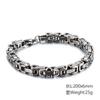 Moda Transfronteriza Europea y Americana Trendy Pulsera de Acero al Titanio para Hombre Hecha a Mano Cadena Imperial Acero Inoxidable con Forma Joyería Simple al por Mayor