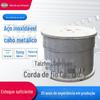 Cabo de aço inoxidável 7x19-3mm aparelhagem de içamento tração varal industrial cabo de aço revestido de plástico