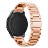 Adecuado para Samsung Gear s3 Frontier Samsung correa de tres eslabones de acero inoxidable hebilla de tirachinas cadena correa de acero 22 mm