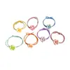 Gomas para el pelo florales estilo coreano transfronterizas, lindos accesorios para el pelo de florecitas para niñas, diademas infantiles coloridas de alta elasticidad al por mayor
