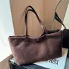 Bolsa de Ombro de Lona Transfronteiriça Outono 2026, Bolsa de Mão Casual Versátil de Grande Capacidade, Bolsa Tote de Ombro Simples e Estilosa
