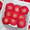 Rosa roja grande planta natural flor seca flor prensada espécimen artesanía de resina marco de fotos de flor prensada materiales hechos a mano