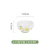 Conjunto Fresco Pastoral de Tigelas e Pratos de Cerâmica para Casa Tigelas de Arroz Pratos de Legumes Pratos de Peixe Cor Sob Esmalte Novo Conjunto Completo de Louças para Casa Nova