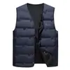 Nova Colete Quente Outono e Inverno Masculino Casual Outdoor Pesca Casual Top Colete de Algodão Colete de Pai