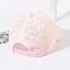 Lace Cap Mulheres fino beisebol boné feminino verão protetor solar chapéu de sol oco boné respirável chapéu de sol doce