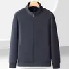 Comercio exterior al por mayor: Chamarra de forro polar Orlon, cárdigan casual de cuello alto, sudadera moderna, prenda exterior de otoño/invierno para hombre