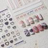 Tensor Dulce Lolita Encaje Lazo Pegatinas para Uñas Ts3507 Lazo Suave Pegatinas Adhesivas para Uñas