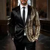 Trajes Europeos y Americanos para Hombre Transfronterizos con Lentejuelas Onduladas y Chaquetas Brillantes para Banquetes, Fiestas Nocturnas, Bodas y Fiestas en Discotecas