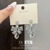 Pendientes Retro Europeos y Americanos con Lazo, Artesanía Pesada, Estilo Lujo Ligero, Pendientes Elegantes y Hermosos para Mujer, Accesorios para Orejas de Temperamento Modernos y de Alta Gama