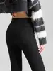 Jeans Skinny Negros para Mujer, Corte Delgado, Cintura Alta, Elásticos, Pantalones Tipo Lápiz, Nuevos para Primavera, Otoño e Invierno 2025