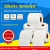 Arrancar o adesivo sem adesivo móveis adesivos removíveis fácil de rasgar papel etiqueta removível placa de cobre papel sintético térmico