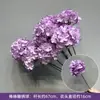 Flores Púrpuras de Boda, Banquete de Compromiso de Boda, Fondo de Decoración de Boda, Guía de Pasillo, Decoración de Escaparate, Flores Artificiales