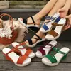 Sandalias de cuña de talla grande para mujer, comercio exterior transfronterizo, nuevo modelo de verano 2026, estilo europeo y americano, sandalias de moda casual de doble uso