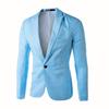 Comércio Exterior Transfronteiriço Nova Moda Masculina Casual Terno de Cor Sólida Juventude Slim Blazer de Terno de Fileira Única Um Botão