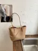 Bolsa grande com textura moderna, novo estilo feminino, toque de alta qualidade, tote retrô, bolsa mãe e filho, bolsa de ombro única casual versátil, sob o braço, moderna