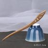 Horquilla de Sándalo Verde, Horquilla de Sándalo Estilo Antiguo, Horquilla de Sándalo de Madera Maciza, Horquilla Estilo Chino Nuevo, Accesorios para el Cabello Hanfu al por Mayor