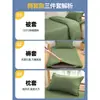Conjunto de Roupa de Cama para Dormitório Estudantil Cor Verde Militar Conjunto de Três Peças Capa de Edredom Estilo Algodão Puro Capa de Edredom para Treinamento Militar Lençol de Cama Conjunto de Seis Peças para Dormitório Estudantil
