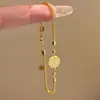 Pulsera de la Fortuna para Mujer Luz Dorada Lujo de Alta Gama Sensación Elegante Pulsera de Riqueza 2024 Nueva Pulsera Colgante Versátil