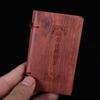 Sandalia de Madera Natural de Sándalo de Buena Artesanía Suprema Libro de Sándalo Rojo Africano Libro del Gran Mantra de la Tristeza Sutra del Corazón Libro de Admonición Libro de Talla