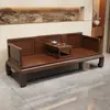 Nueva Cama Luohan de Madera Maciza Estilo Chino Sofá Silla Luohan para Sala de Estar Apartamento Pequeño Madera Wujin Estilo Zen Sofá Cama Guifei Doble Uso