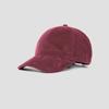 [Stock Listo] Gorra de Béisbol de Pana de Punto Grueso con Parte Superior Dura y Logotipo Personalizado, Ajustable, para Viaje y Deportes, Venta al por Mayor