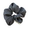 Corea del Sur Dongdaemun Nuevo Estilo Elegante Rayado Intestino Grueso Anillo de Pelo Etiqueta de Tela Bola de Todo Combinable Anillo de Pelo Cuerda de Pelo Anillo de Pelo Flor de Pelo