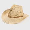 2022 Amazon Western Cowboy Feito à Mão Chapéu de Palha Topper Homens e Mulheres Outdoor Seaside Beach Hat Protetor Solar Chapéu