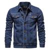 Comércio Exterior Transfronteiriço Primavera Nova Jaqueta Jeans Slim Masculina Estilo Coreano Tamanho Grande Moda Casual Cardigan Jaqueta Jeans