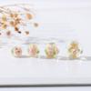 Qiyuan Japonês Pó Dourado Rosa Contas Redondas Acessórios de Joia DIY Contas Artesanais de Vidro com Folha de Ouro Contas Soltas