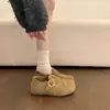 Zapatos de mujer estilo Birkenstock, de suela gruesa, que aumentan la altura, completamente cerrados, colección de otoño 2026, sandalias planas estilo Birkenstock sin cordones, mocasines y náuticos.