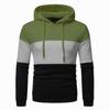 Sudadera con capucha para hombre, estilo transfronterizo, con forro polar de invierno, chaqueta con costuras de moda, sudadera informal