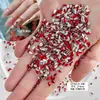 Venta al por mayor de Materiales de Uñas Trendy Estilo Chino Huanhuan, Pedrería de Punta Color Esmeralda Famosa en Internet, Pedrería Redonda de Fondo Plano y Accesorios de Uñas de Perlas