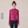 Chaqueta Deportiva Chuanton para Mujer Otoño e Invierno Ropa Exterior Ajustada Cuello Vertical Top Tecnología Antibacteriana Cárdigan con Cremallera Chaqueta de Yoga para Mujer