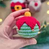 Otoño e Invierno 2026 Nuevos Productos Transfronterizos Adornos de Bola de Navidad Adornos Colgantes Tejidos a Mano Pura Decoración de Árbol de Navidad para Fiesta