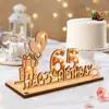Regalo en Efectivo 60º Cumpleaños Letrero Digital de Madera Lámpara de Hada Corbata de Moño 70º Aniversario de Bodas Decoración de Mesa
