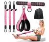 Nuevo Modelo Transfronterizo Pedal de Pie Banda de Resistencia Asistencia para Abdominales Equipo de Fitness Cuerda Elástica para el Hogar Juego de Entrenamiento para Piernas y Hombros