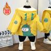 [Combinações Múltiplas] Jaqueta de Veludo de Inverno para Meninos 2025 Nova Jaqueta Infantil Casual de Algodão Grosso com Capuz para Outono e Inverno