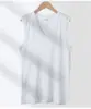 Chaleco Transpirable de Algodón para Hombre Holgado Cuello Redondo Cuello en V Algodón Puro Camisa para Hombre Mayor Color Sólido Camiseta Fina Chaleco sin Mangas para Hombre