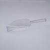 Pá de Gelo Transparente de Plástico Pinça de Gelo Dentada de Aço Inoxidável Pinças de Comida para Churrasco de Autoatendimento de Bar KTV Pá de Gelo Mini de Plástico