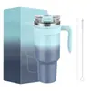 Taza Térmica de Acero Inoxidable de 40 oz Seleccionada Cuidadosamente para Exportación, Alto Valor Estético, con Asa, Adecuada para Uso en Automóvil, Gran Capacidad, Botella de Agua Térmica en Stock