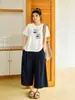 ALINDM Pantalones de Verano Delgados Cortos Adelgazantes para Mujer Talla Grande 100kg Cintura Alta Pantalones de Pierna Ancha Adelgazantes