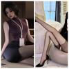 Lencería Sexy Ajustada, Falda de Cadera Secretary Pura Pasión, Uniforme de Azafata, Traje Apasionado de Discoteca Sin Quitarse, Sistema de Abstinencia Qqny