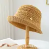 Nuevo Sombrero de Punto Tejido Hueco Estilo Coreano para Mujer, Ligero de Verano, Transpirable, Versátil para Viaje, Protección Solar, Sombrero de Playa