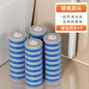 Conjunto de Escova de Vaso Sanitário Descartável para Limpeza sem Cantos Mortos, Artefato Doméstico, Montado na Parede, Cabeça de Reposição Descartável, Escova de Vaso Sanitário