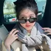 Nuevas Gafas de Sol Cat-Eye Protección UV Curvas Estilo Ins Personalidad Moda Gafas de Sol Protector Solar de Moda