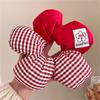 Diadema Scrunchie de Lunares Florales de Mickey Lindo Peluche para Moño Accesorio para el Cabello Desgastado de Princesa para Mujeres
