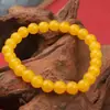 Directamente del fabricante: Pulsera de ágata natural para mujer, colgante de ágata amarillo natural, regalo, pulsera de nicho de lujo ligero
