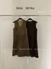 8652 Vestido Casual de Suede Sintético Reversible sin Mangas Estilo Retro para Superponer