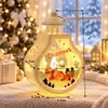 Nova vela de Natal luz homem velho árvore boneco de neve Véspera de Natal Carnaval ornamentos românticos decoração de árvore de Natal atacado