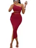 3135 Amazon Exportación Europea y Americana Vestido de Verano Casual para Mujer de Color Sólido con Escote Asimétrico Cintura Tejido Cadera